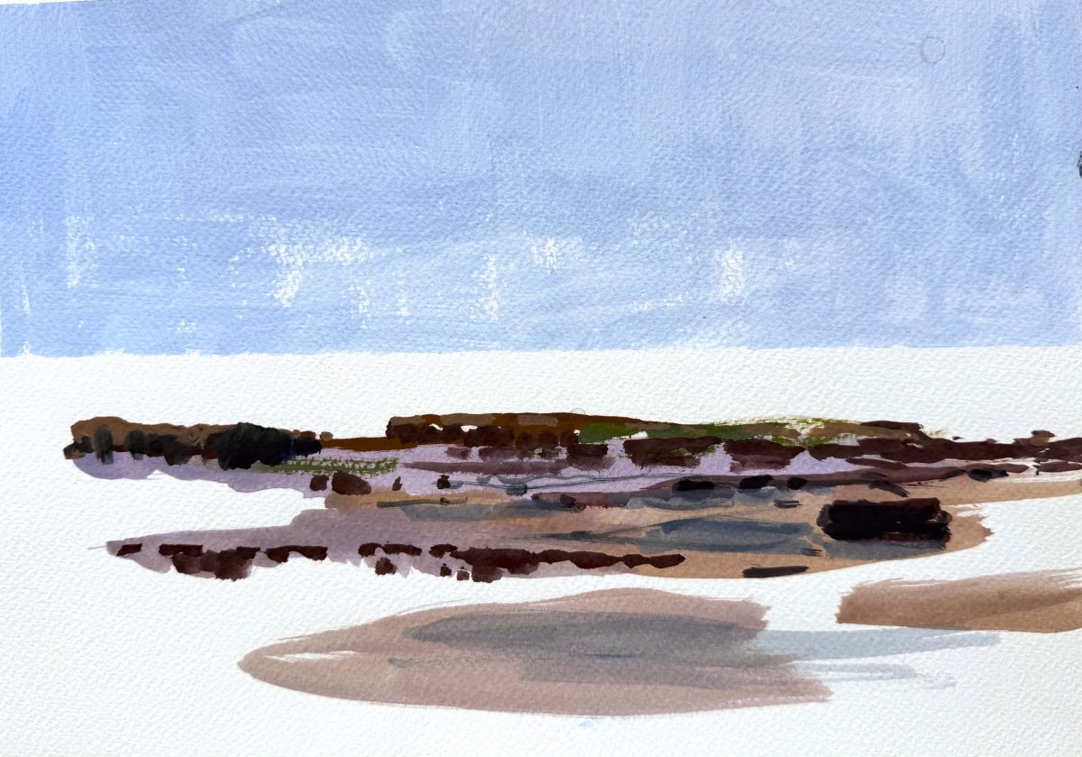 Big rocks within marine setting